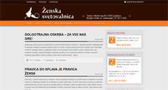 Desktop Screenshot of drustvo-zenska-svetovalnica.si